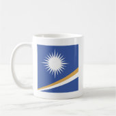 Die Marshallinseln-Qualitäts-Flagge Kaffeetasse (Links)