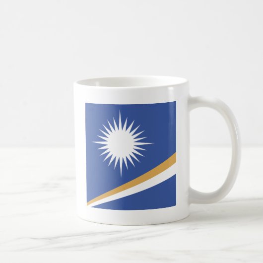 Die Marshallinseln-Qualitäts-Flagge Kaffeetasse (Rechts)