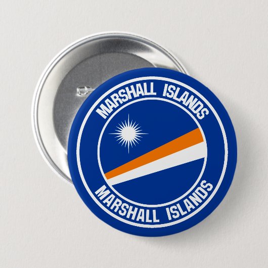 Die Marshallinseln-rundes Emblem Button (Vorne & Hinten)