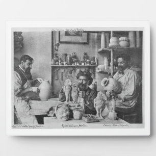 Die Martin-Brüder im Studio im Southall Fotoplatte