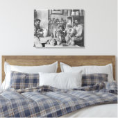 Die Martin-Brüder im Studio im Southall Leinwanddruck (Insitu (Schlafzimmer))