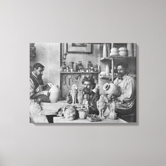 Die Martin-Brüder im Studio im Southall Leinwanddruck (Vorderseite)