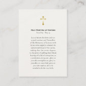 Die Märtyrer der Kantara-Orthodoxen Gebetskarte Platzkarte (Rückseite)