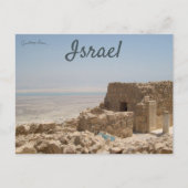 Die Masada mit dem toten Meer Israel Postkarte (Vorderseite)
