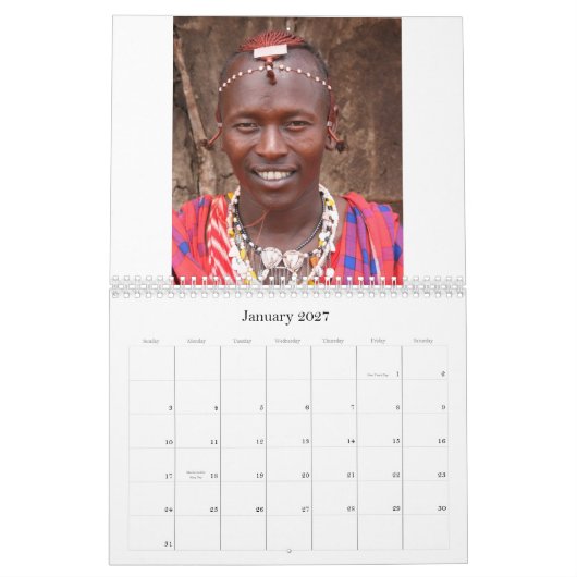 Die Masai-Leute von Kenia, Kalender 2008 (Jan 2027)