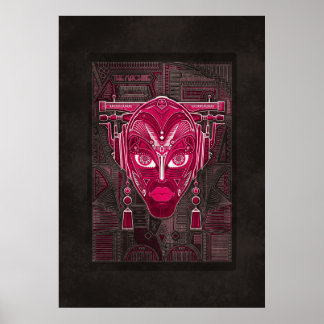 Die Maschine: Brücke von Pinbot Pinball Poster