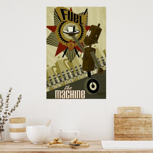 Die Maschine schmelzen Poster (Küche)