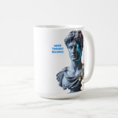 “Die Maschine träumt” Kaffeetasse (VorderseiteRechts)