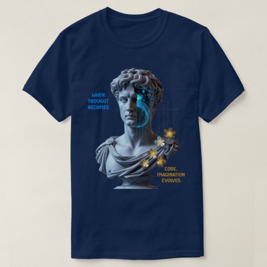 “Die Maschine träumt” T-Shirt (Design vorne)