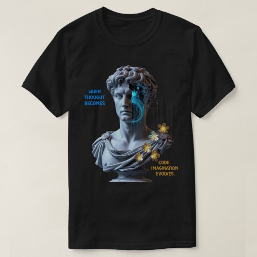 „Die Maschine träumt“ T-Shirt (Design vorne)