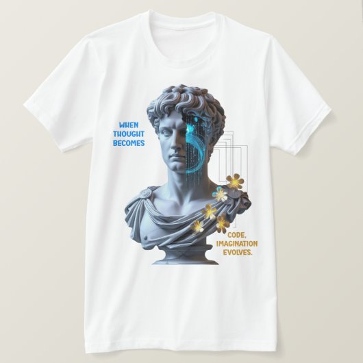 „Die Maschine träumt“  T-Shirt (Design vorne)