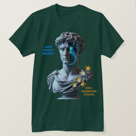 “Die Maschine träumt”  T-Shirt (Design vorne)