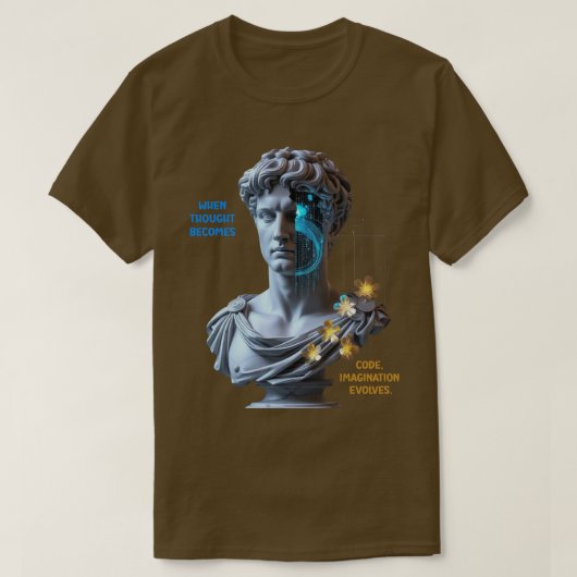 “Die Maschine träumt” T-Shirt (Design vorne)
