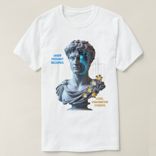 “Die Maschine träumt” T-Shirt (Design vorne)