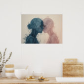 Die Maske der Emotionen Plakat Abstrakte Mauer Kun (Küche)