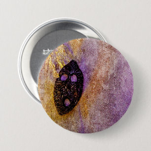 Die Maske der Natur am Strand Button