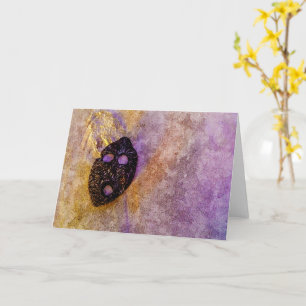 Die Maske der Natur am Strand Karte