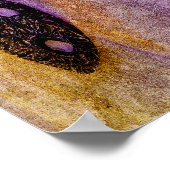 Die Maske der Natur am Strand Poster (Ecke)