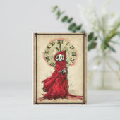 Die Maske des Roten Todes, Edgar Allan Poe Postkarte (Stehend Vorderseite)