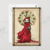 Die Maske des Roten Todes, Edgar Allan Poe Postkarte (Vorne/Hinten)