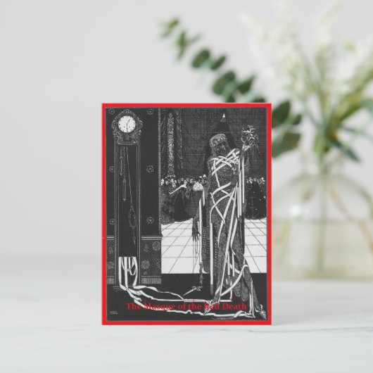 Die Maske des Roten Todes Postkarte (Stehend Vorderseite)