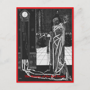 Die Maske des Roten Todes Postkarte
