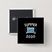 Die Masken des Swimmingpools Meme Gag T - Shirt Button (Vorne & Hinten)