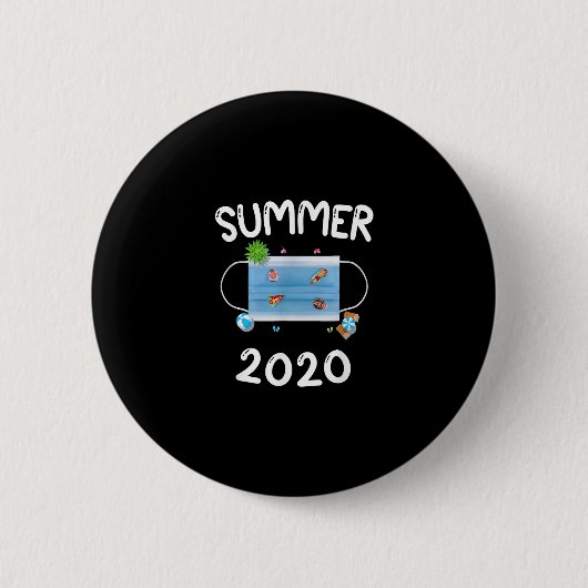 Die Masken des Swimmingpools Meme Gag T - Shirt Button (Vorderseite)