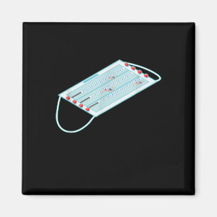 Die Masken des Swimmingpools Meme Gag T - Shirt Magnet