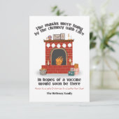 Die Masken wurden mit Sorgfalt am Kamin gehängt Einladung (Stehend Vorderseite)