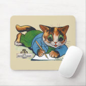 Die Maskottkatze des Schriftstellers, Louis Wain Mousepad (Mit Mouse)