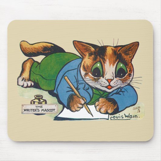 Die Maskottkatze des Schriftstellers, Louis Wain Mousepad (Vorne)
