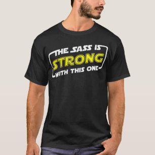 Die Masse ist stark mit dieser T-Shirt