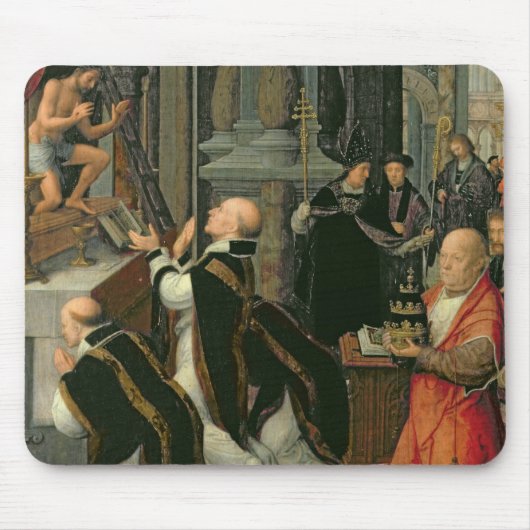 Die Masse von St Gregory (Öl auf Leinwand) Mousepad (Vorne)