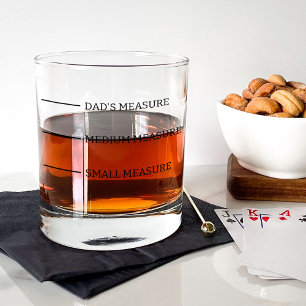 Die Maßnahme des Vaters "Funny Novelty" Whiskyglas