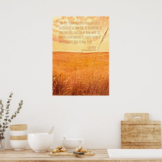 Die Maßnahme einer Zivilisation Poster (Küche)