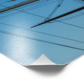 Die Masten durchlaufen Fotodruck (Ecke)