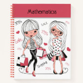 Die Mathe-Mädchen Notizblock (Vorderseite)