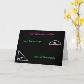 "Die Mathematik des Lebens" Karte (Gelbe Blume)