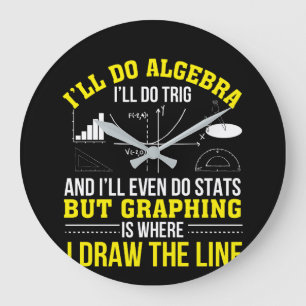 Die Mathematik-grafische Darstellung ist, wo Linie Große Wanduhr