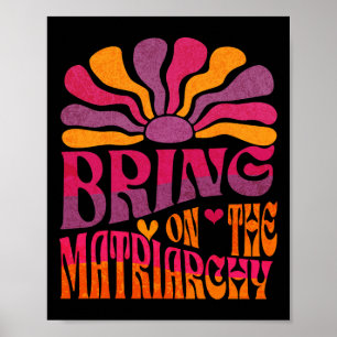 Die Matriarchie des Retro Groovy Feminist Slog Poster