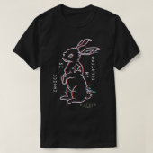 Die Matrix Auferstehung White Rabbit 3D Logo T-Sh T-Shirt (Design vorne)