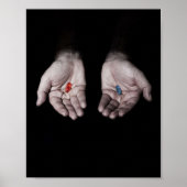 DIE MATRIX ROTE PILL ODER BLAUE PILLE POSTER (Vorne)
