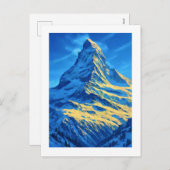 Die Matterhorn Schweiz Feiertagspostkarte (Vorne/Hinten)