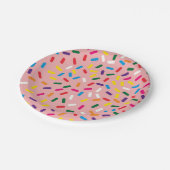 Die mattierte Erdbeere besprüht PapierTeller (Schrägansicht)