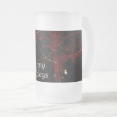 Die Mattierte Glashütte "Red Pair"-Tasse Mattglas Bierglas (VorderseiteRechts)