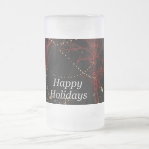 Die Mattierte Glashütte "Red Pair"-Tasse Mattglas Bierglas