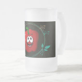 * "Die Mattierte Tasse des "Chill Out" aus Glas** (VorderseiteRechts)