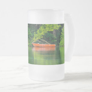 Die Mattierte Tasse des Orangen Bootes