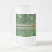 Die Mattierte Tasse des Orangen Bootes (Vorderseite Links)